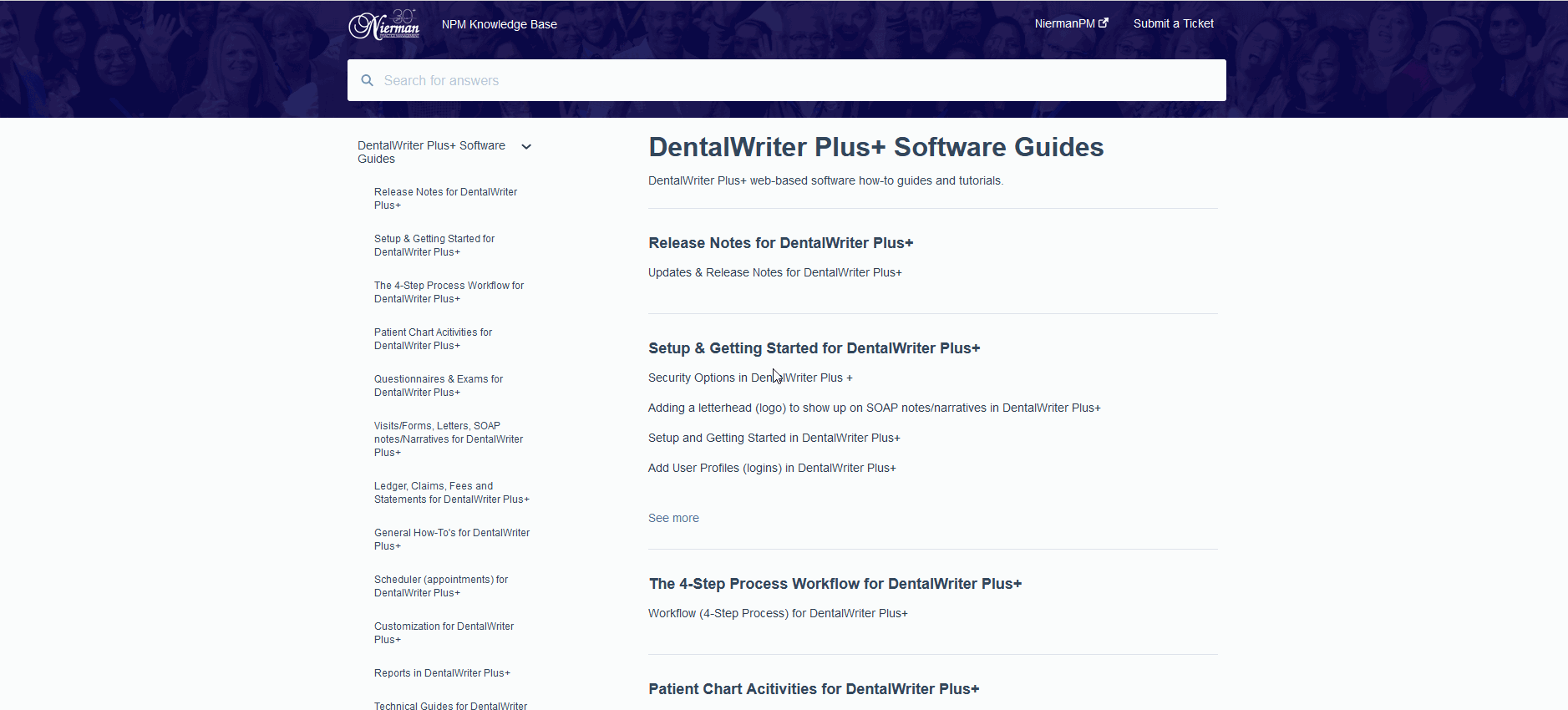 User Resources in DentalWriter Plus+